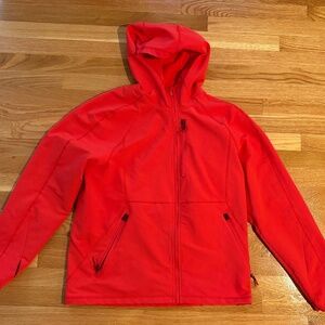 All-In-Motion red/orange hooded activewear jacket